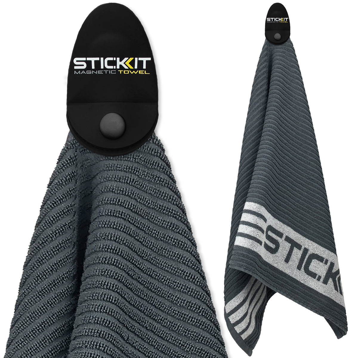 STICKIT マグネット　タオル　グレー　ゴルフ STICKIT_XL_Towel_Grey_Studio_1