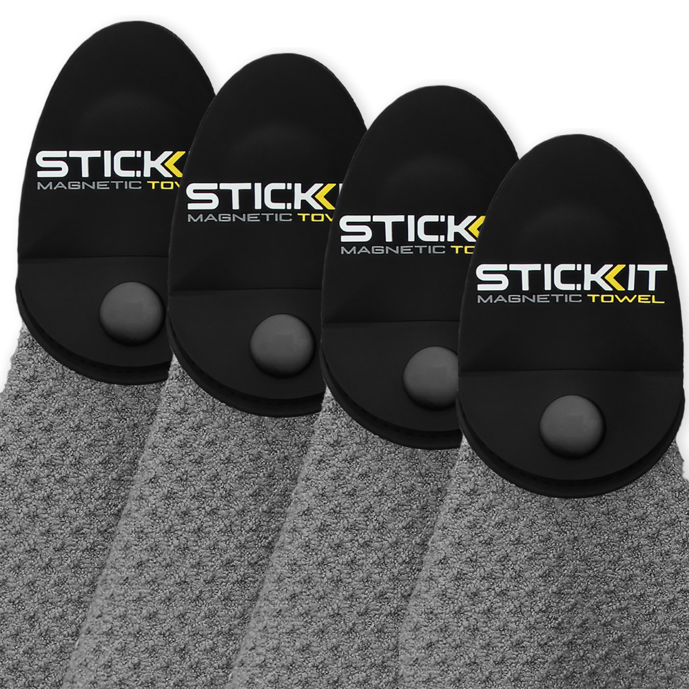 Grey Classic Golf Towel 4-Pack